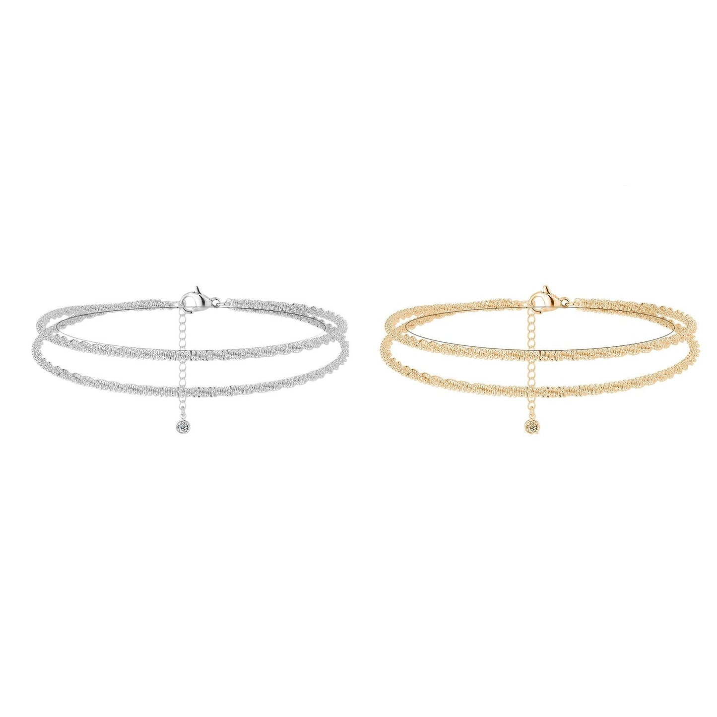 🎁🔥CZTICLE® Dainty Layered Anklet For Women