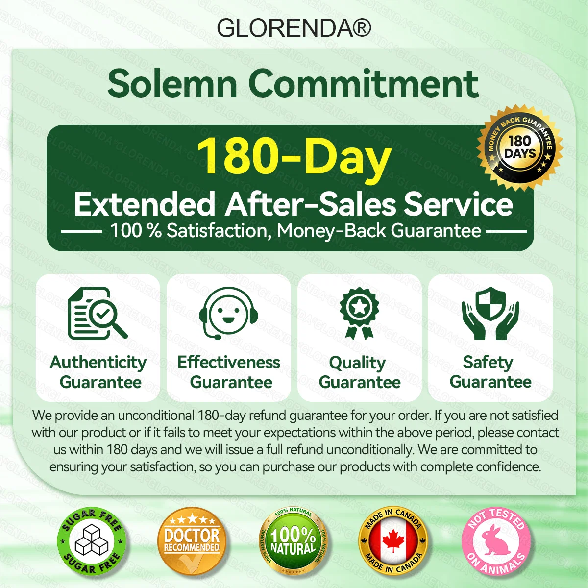 ๐ถ๐๐๐๐๐๐๐ ๐บ๐๐๐๐ | GLORENDAยฎ Moringa ยท Berberine ร NAD+ 10-in-1 Advanced Nano Microneedle Patch