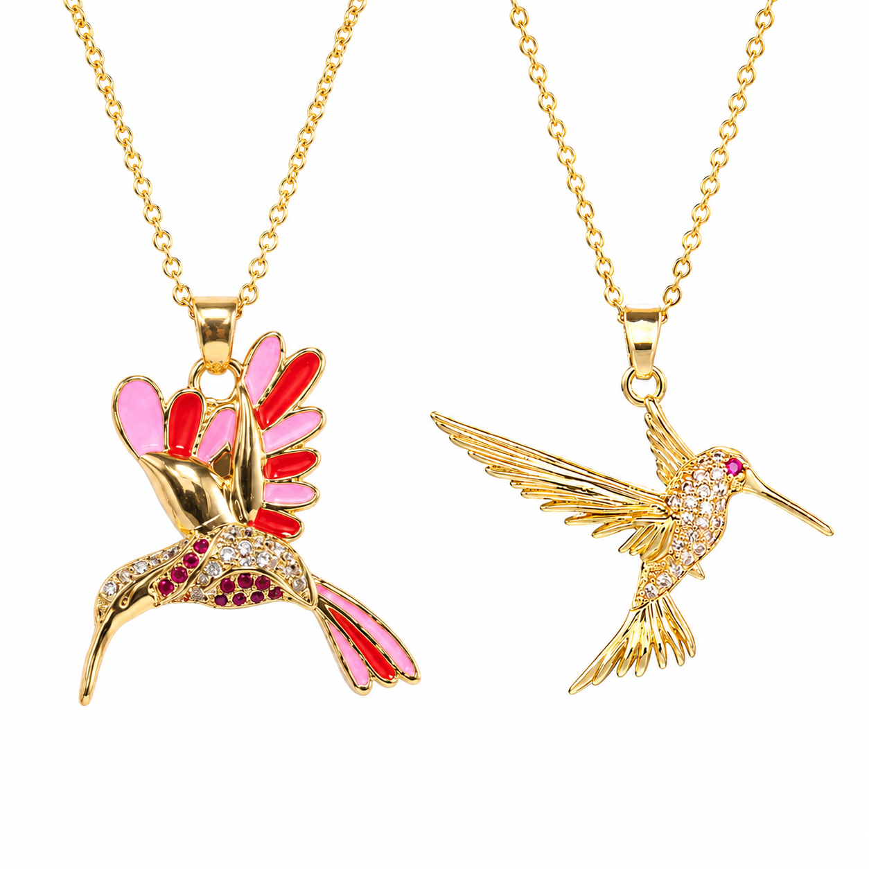 🍀 Final Day: 50% OFF!! | CZTICLE® 🦜 2026 All-New Upgrade 💥 Exquisite Diamond-Embellished Sunbird Necklace