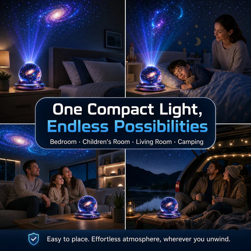 Billhol® Smart Dynamic 5D Galaxy & Ocean Atmosphere Projector Night Light™