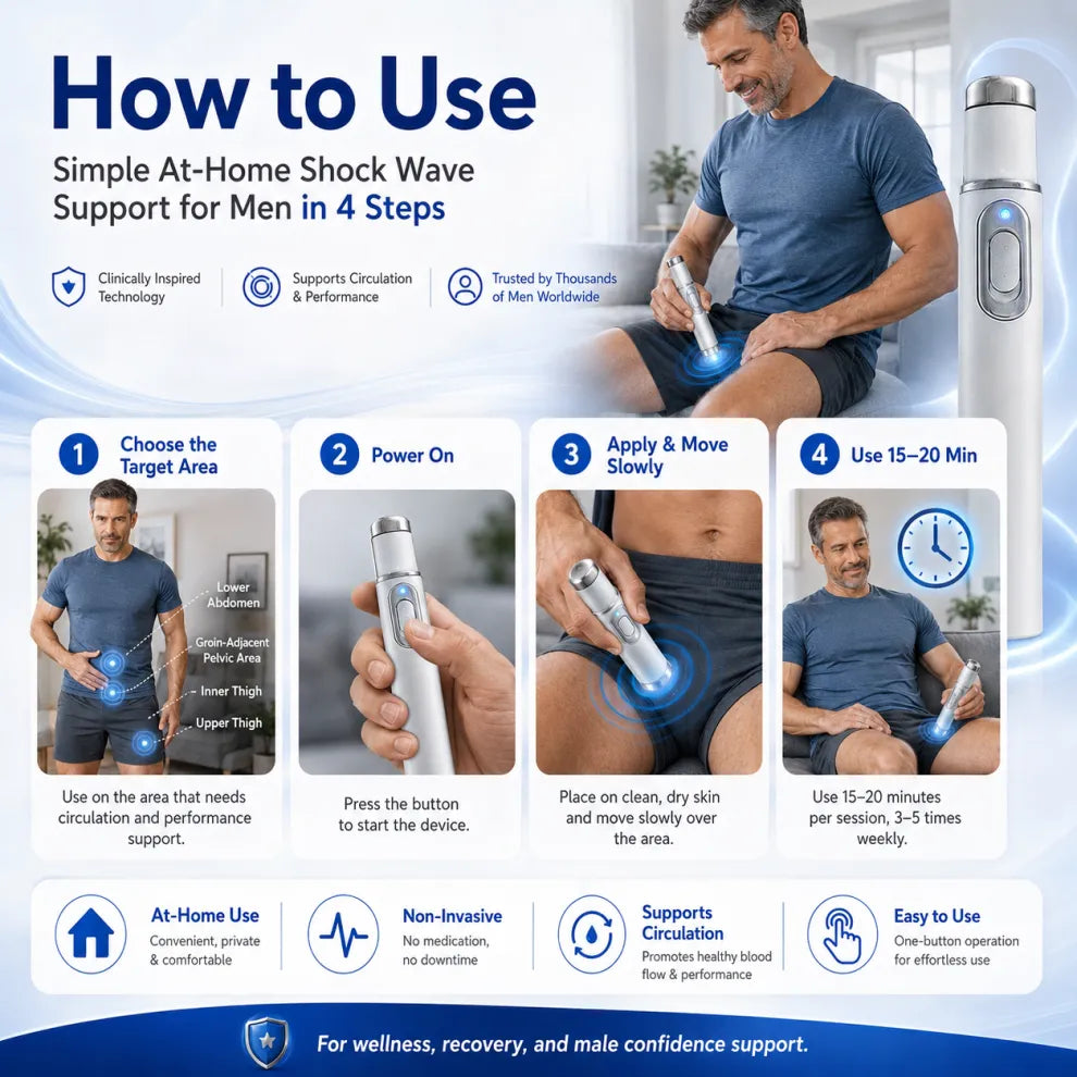 🔥💪Mresio® Advanced Acoustic Shockwave Therapy restores penile tissue health to enhance rise rigidity, stamina, and male performance confidence, relieving muscle pain, joint stiffness, tendon discomfort