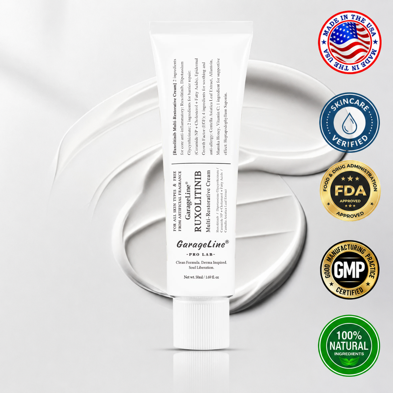 【GarageLine® Official Store】JAK-Smart Ruxolitinib Repair Complex 🏥（Zero Inflammation, 72H Sustained Release | Acne Clear in 10 Days | 97.7% Redness Reduction | Clinically Tested）