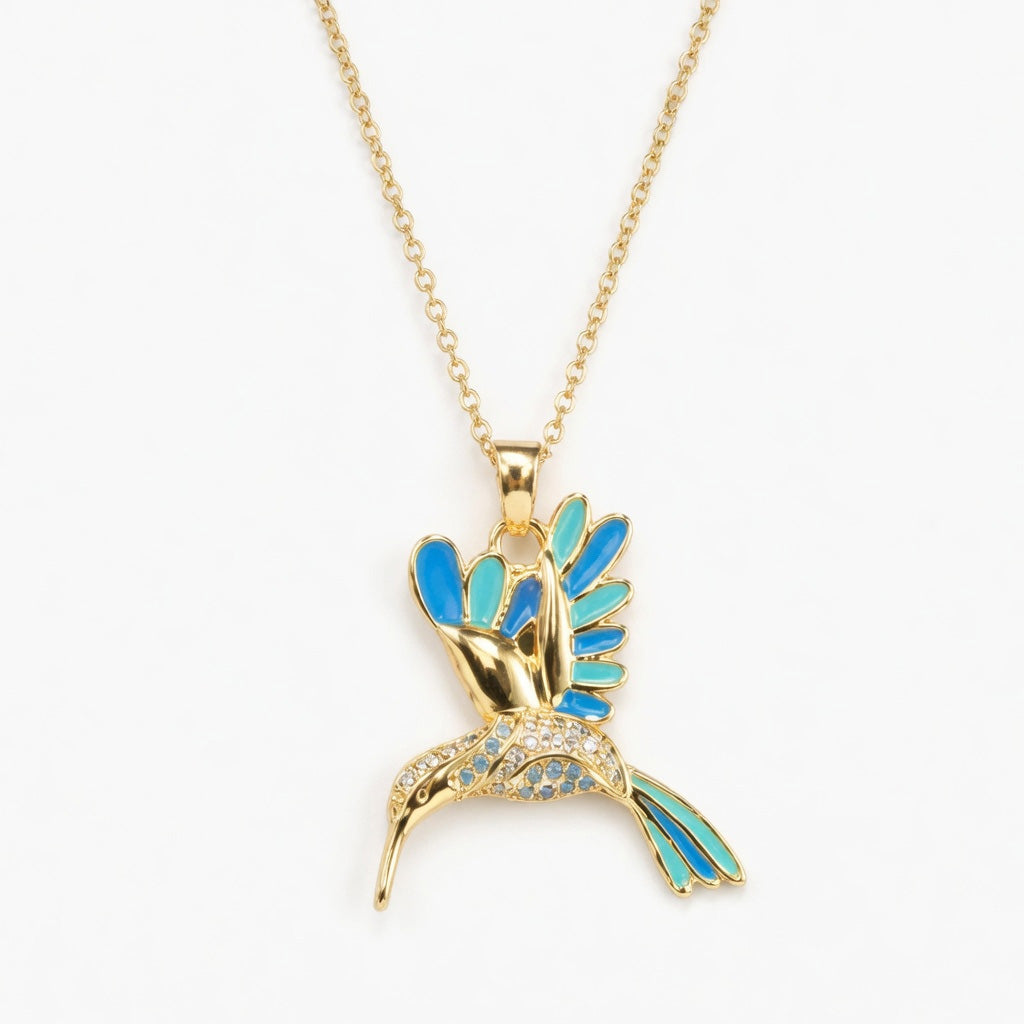 🍀 Final Day: 50% OFF!! | CZTICLE® 🦜 2026 All-New Upgrade 💥 Exquisite Diamond-Embellished Sunbird Necklace
