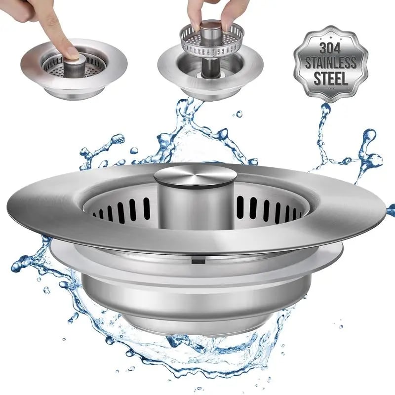 🔥IEY® 3 in 1 Kitchen Sink Drain Strainer Kitchen Gadgets🔥
