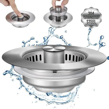 🔥IEY® 3 in 1 Kitchen Sink Drain Strainer Kitchen Gadgets🔥