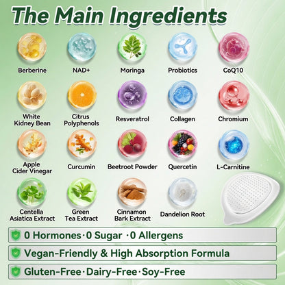 🔥🔥𝑶𝒇𝒇𝒊𝒄𝒊𝒂𝒍 𝑺𝒕𝒐𝒓𝒆 | Healrize®💃💃 Moringa · Berberine × NAD+ 10-in-1 Advanced Nano Microneedle Patch
