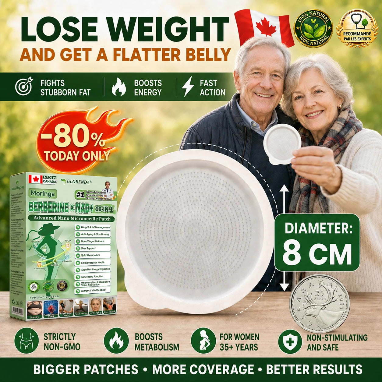 𝑶𝒇𝒇𝒊𝒄𝒊𝒂𝒍 𝑺𝒕𝒐𝒓𝒆 | GLORENDA® Moringa · Berberine × NAD+ 10-in-1 Advanced Nano Microneedle Patch
