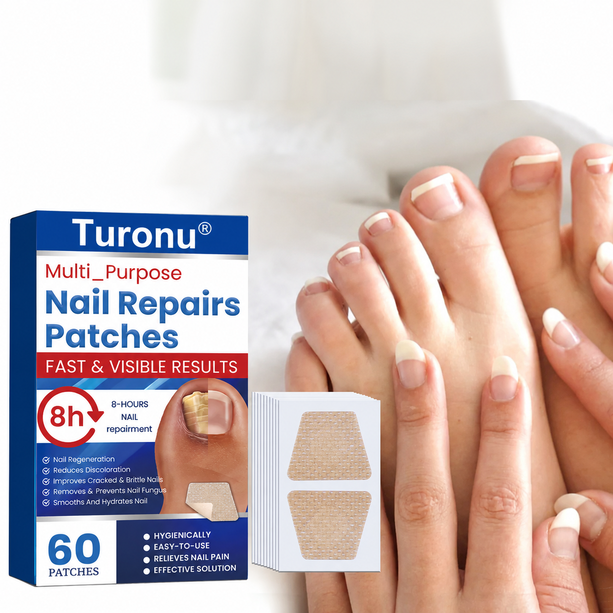 Turonu® Fungus Nail Repair Patches 60pcs
