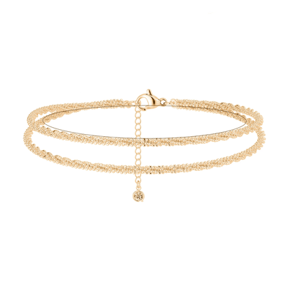 🎁🔥CZTICLE® Dainty Layered Anklet For Women