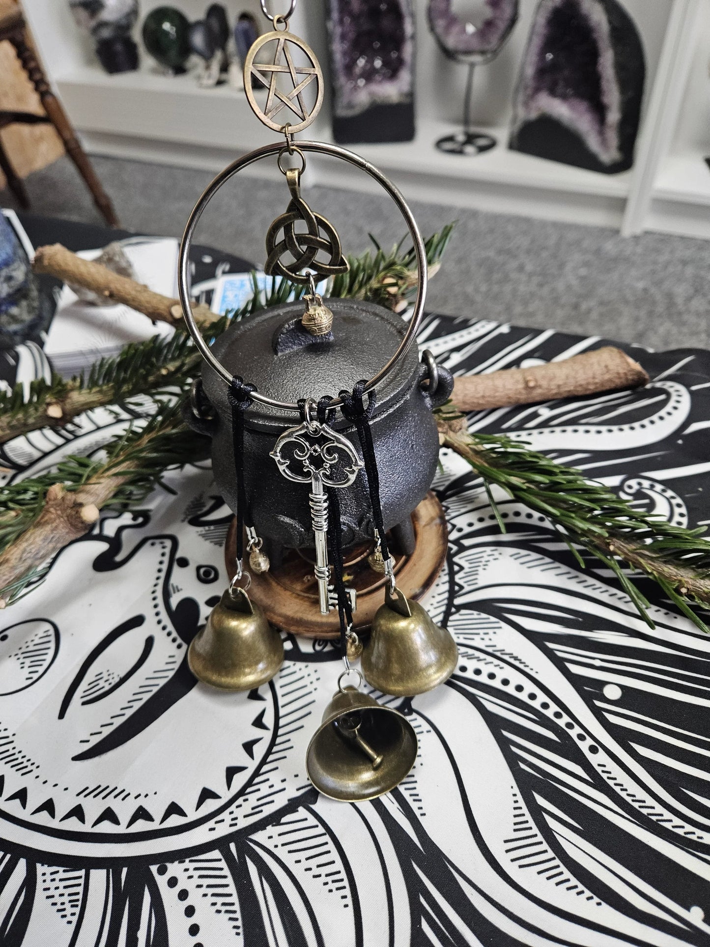 🧙‍♀️🔔𝑺V𝑶ZK® Handmade Witch Bells for Home Protection