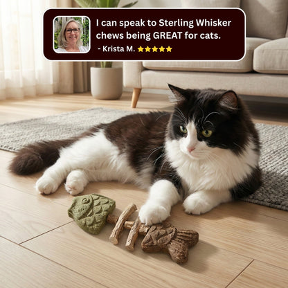 🔥Day Sale 50% OFF🐾-SVOZK® Catnip & Silvervine Chew