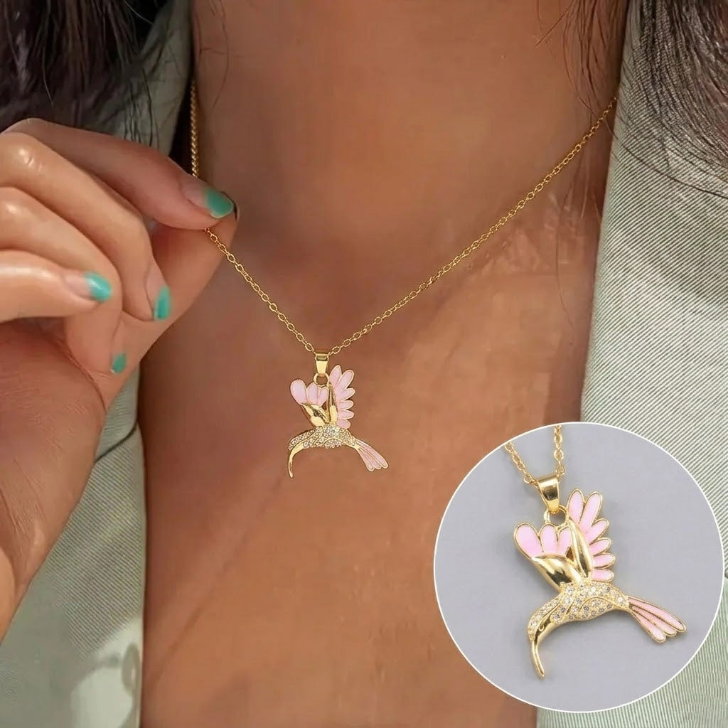 🍀 Final Day: 50% OFF!! | CZTICLE® 🦜 2026 All-New Upgrade 💥 Exquisite Diamond-Embellished Sunbird Necklace