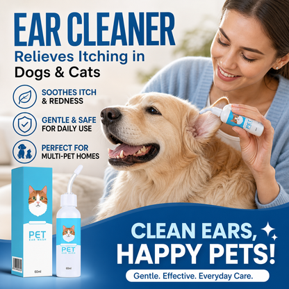 🔥Buy two get one free for a limited time!🔥 🐱Hudros®  Ear cleaner to relieve ear itching in dogs and cats🐶
