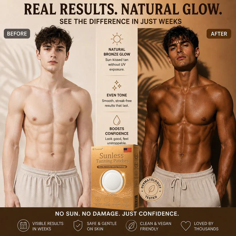 70𝐞 |⭐☀️Turonu® Sunless Transdermal Tanning Patch⭐ — Awaken Your Natural Bronze