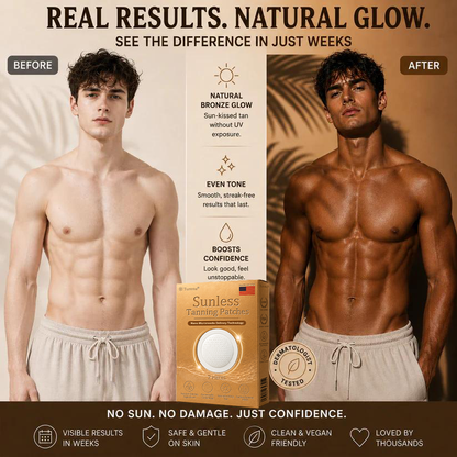 70𝐞 |⭐☀️Turonu® Sunless Transdermal Tanning Patch⭐ — Awaken Your Natural Bronze