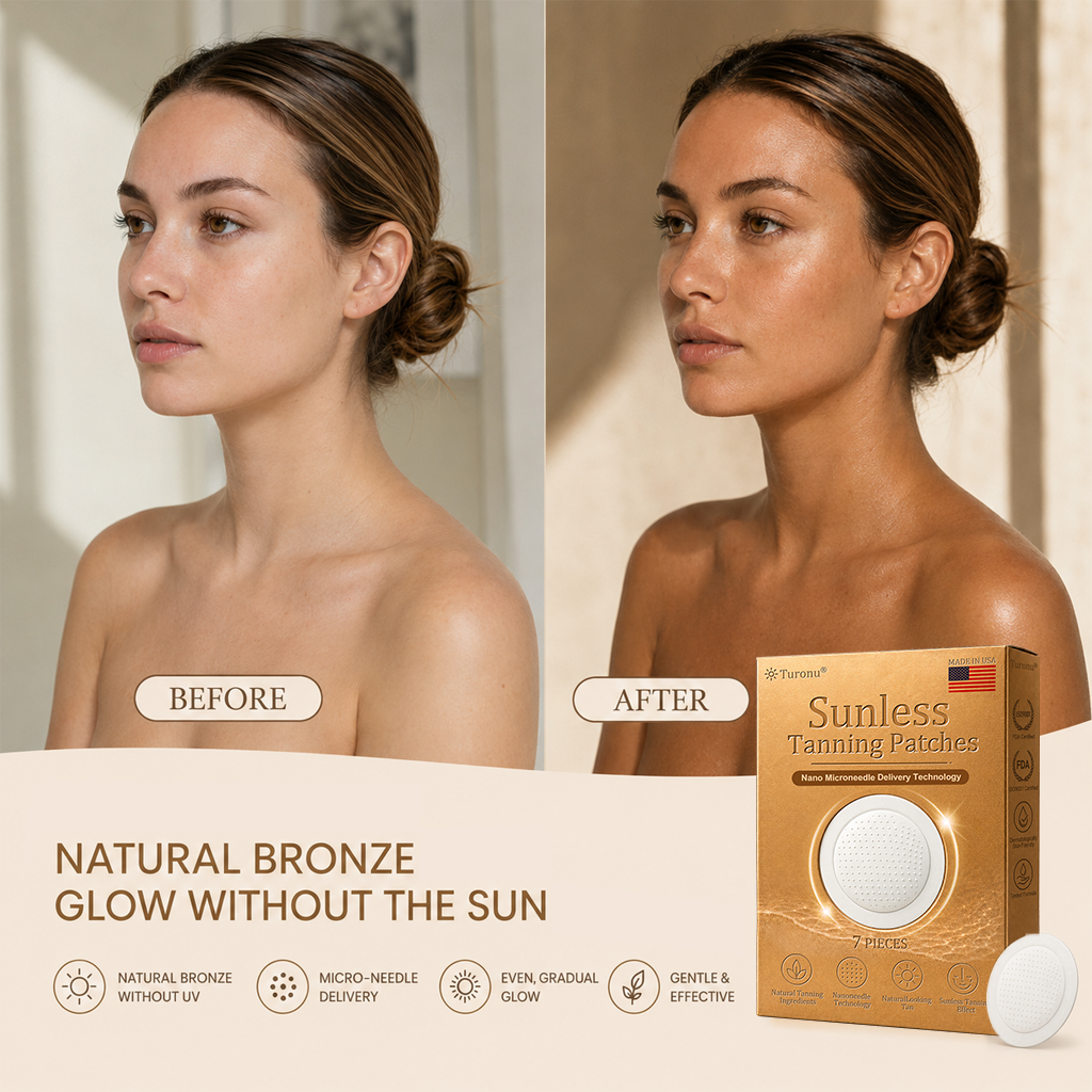70𝐞 |⭐☀️Turonu® Sunless Transdermal Tanning Patch⭐ — Awaken Your Natural Bronze