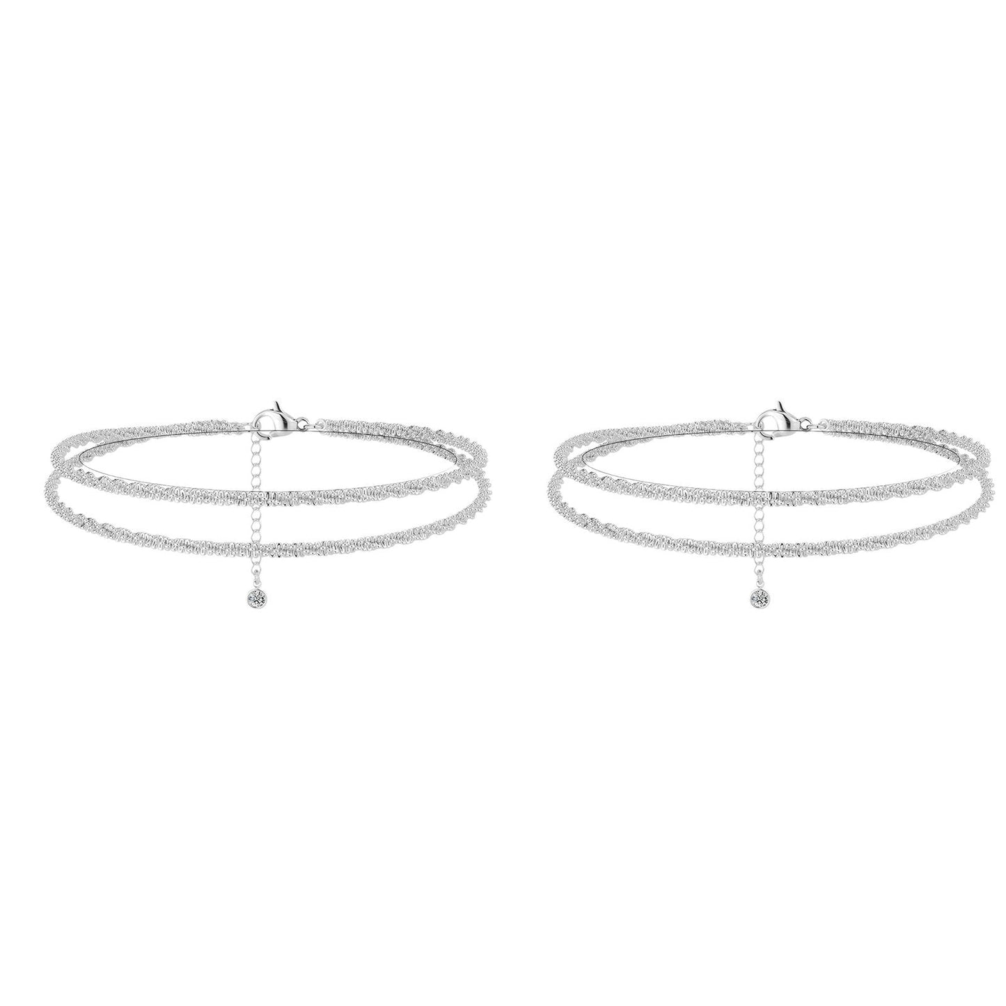 🎁🔥CZTICLE® Dainty Layered Anklet For Women