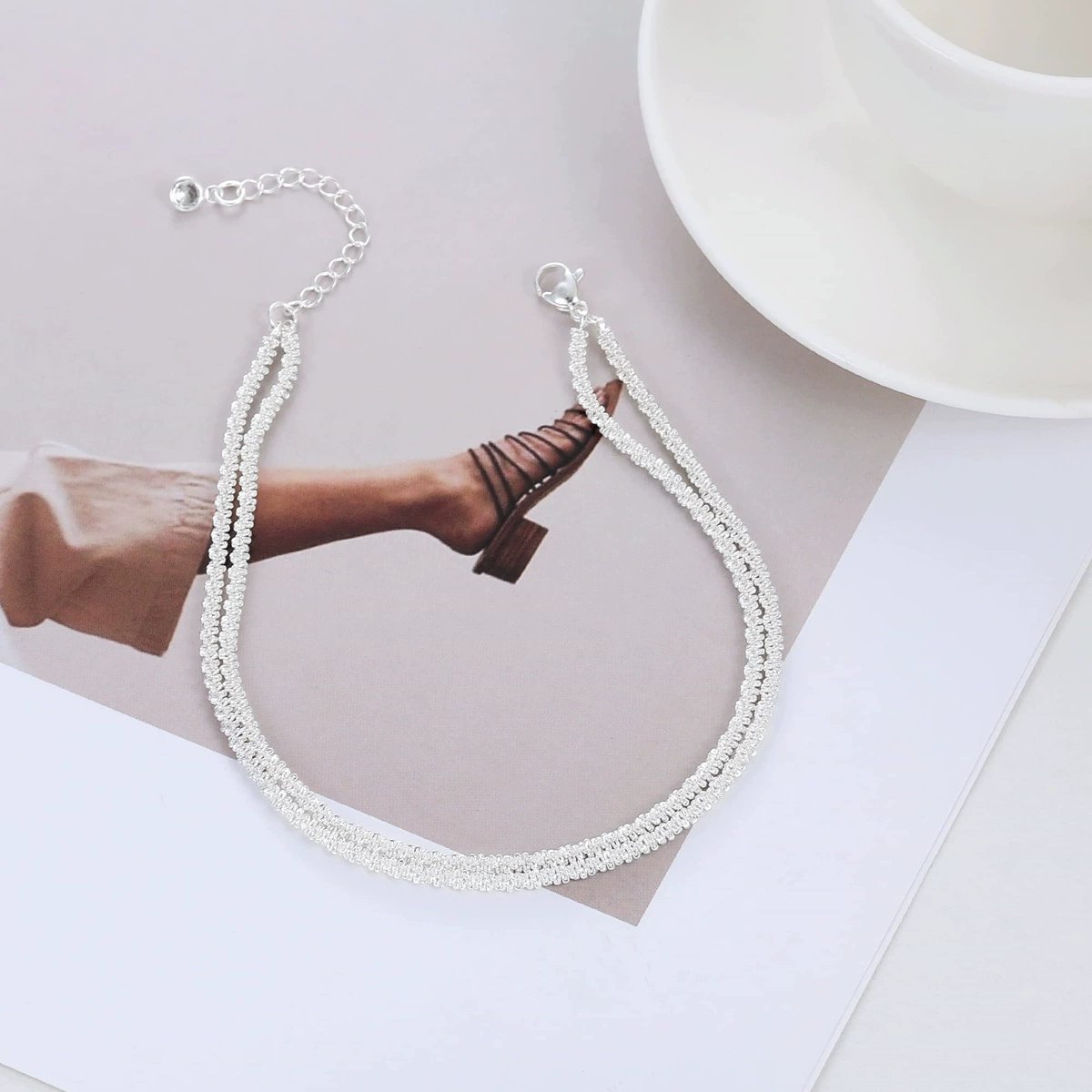 🎁🔥CZTICLE® Dainty Layered Anklet For Women