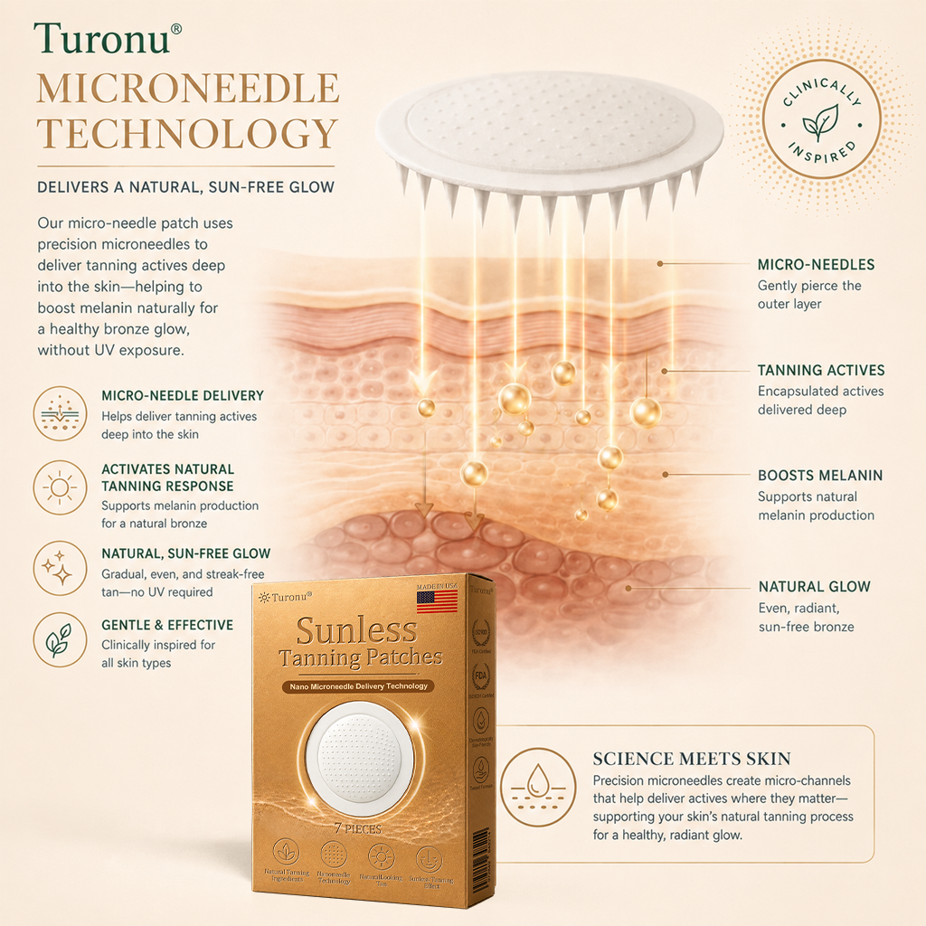 70𝐞 |⭐☀️Turonu® Sunless Transdermal Tanning Patch⭐ — Awaken Your Natural Bronze