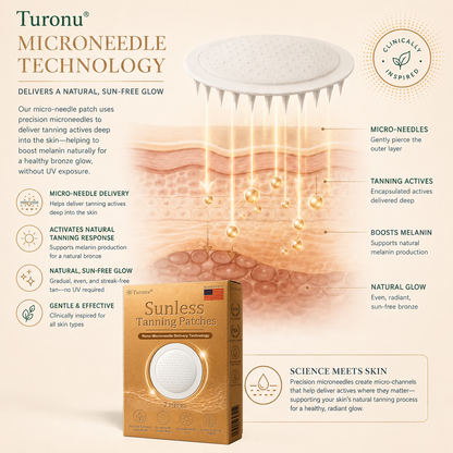 70𝐞 |⭐☀️Turonu® Sunless Transdermal Tanning Patch⭐ — Awaken Your Natural Bronze
