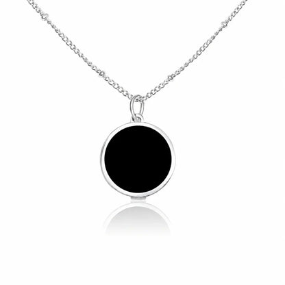 🔥50% off on the last day丨Oneswear® Black Onyx Lip Balm Necklace in 14K Gold