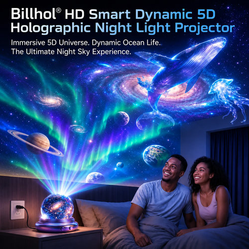 Billhol® Smart Dynamic 5D Galaxy & Ocean Atmosphere Projector Night Light™