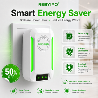 🔥 LAST DAY – 50% OFF!丨REBYIPO® Smart Energy Saver For Home Appliances-Smart Energy Optimization Device⚡