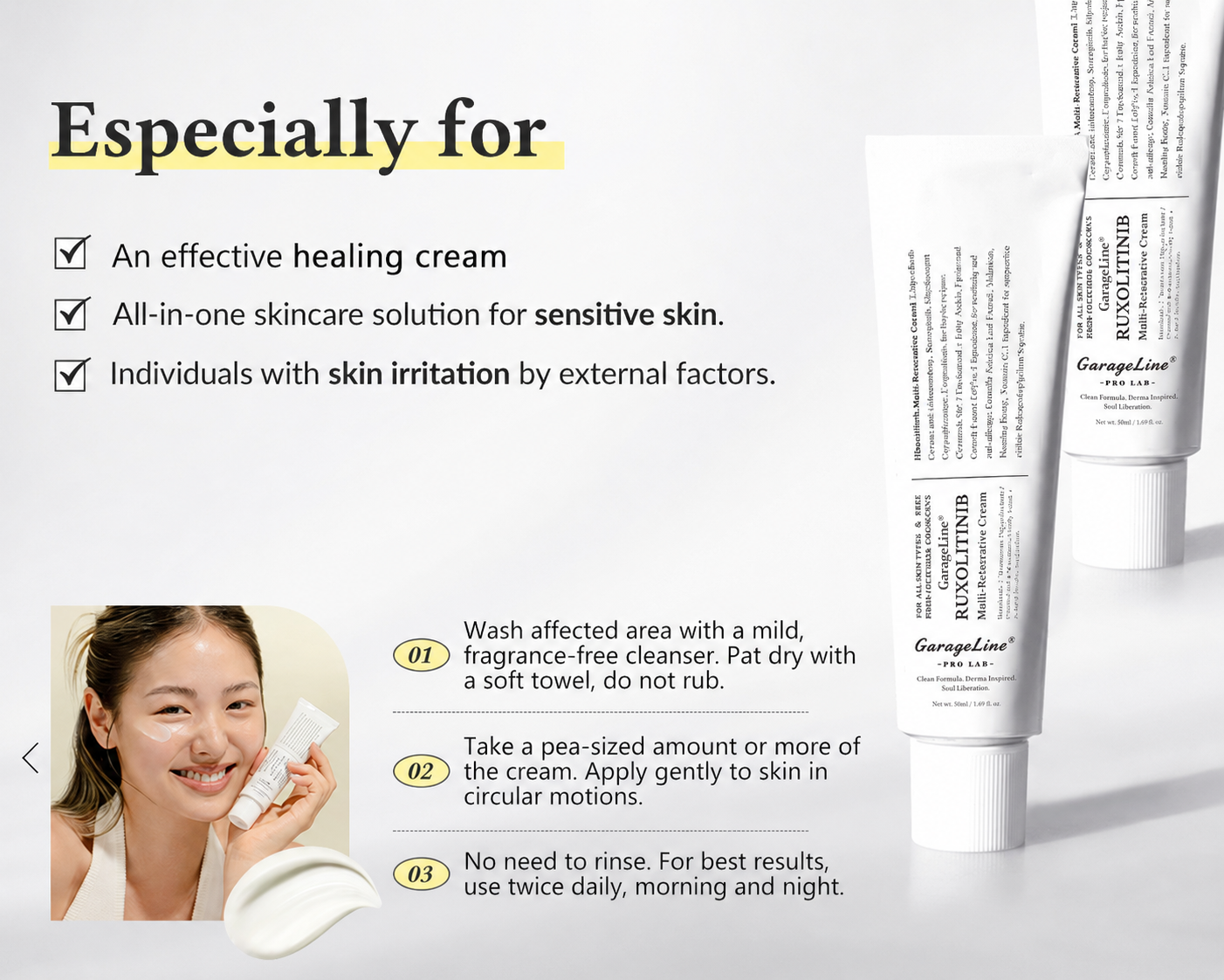 【GarageLine® Official Store】JAK-Smart Ruxolitinib Repair Complex 🏥（Zero Inflammation, 72H Sustained Release | Acne Clear in 10 Days | 97.7% Redness Reduction | Clinically Tested）