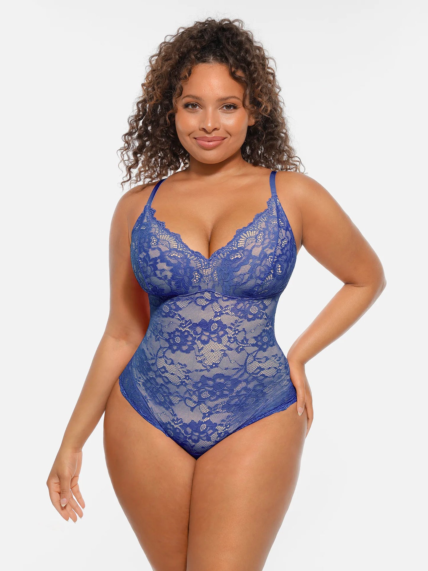 🏆LUCKYSONG® Lace Tummy Control Double-Layer Bodysuit