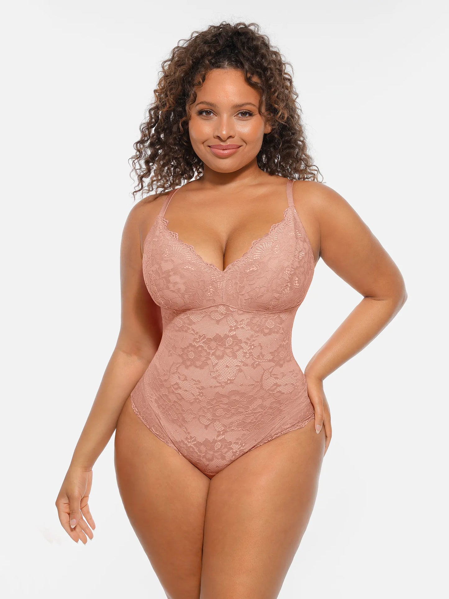 🏆LUCKYSONG® Lace Tummy Control Double-Layer Bodysuit