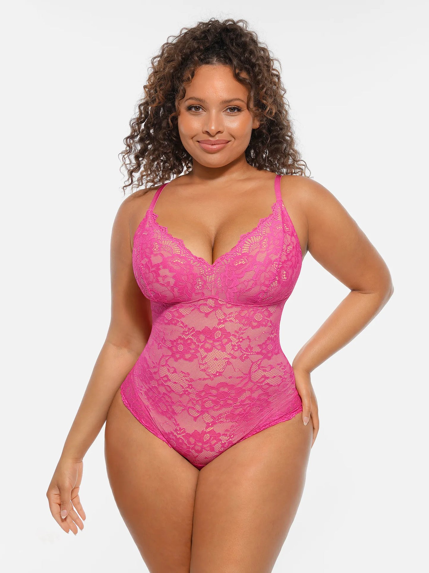 🏆LUCKYSONG® Lace Tummy Control Double-Layer Bodysuit
