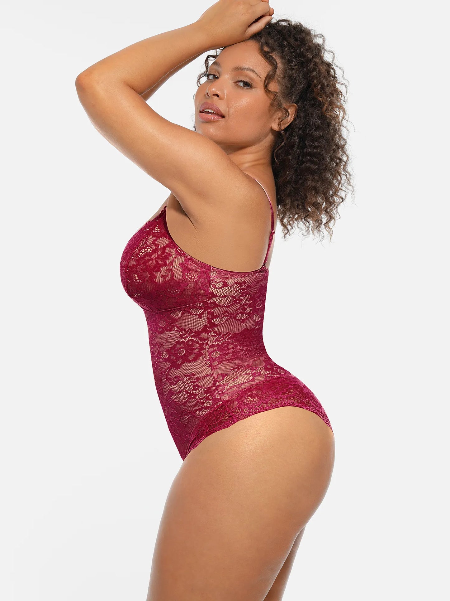 🏆LUCKYSONG® Lace Tummy Control Double-Layer Bodysuit