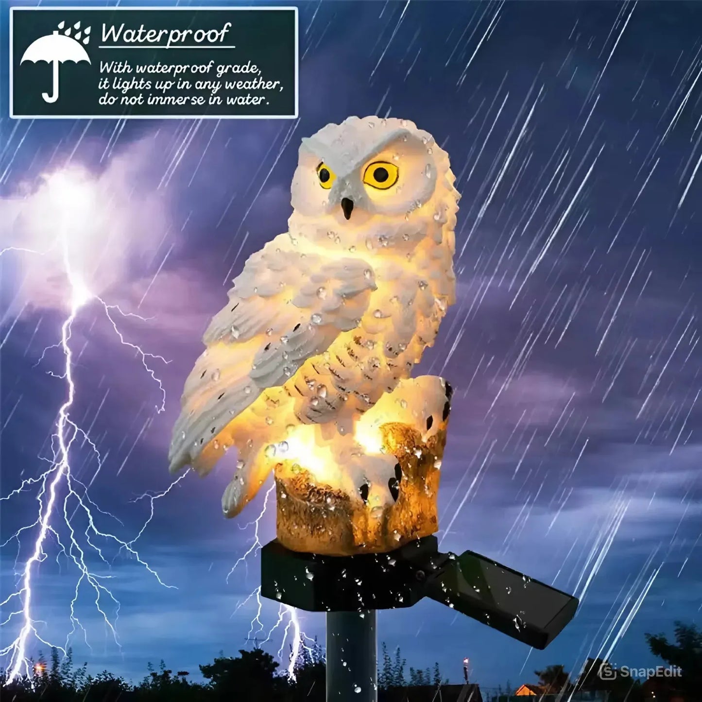 🦉 60% OFF Today – 𝑺V𝑶ZK® Solar Owl Garden Light | Auto On at Night & 100% Waterproof