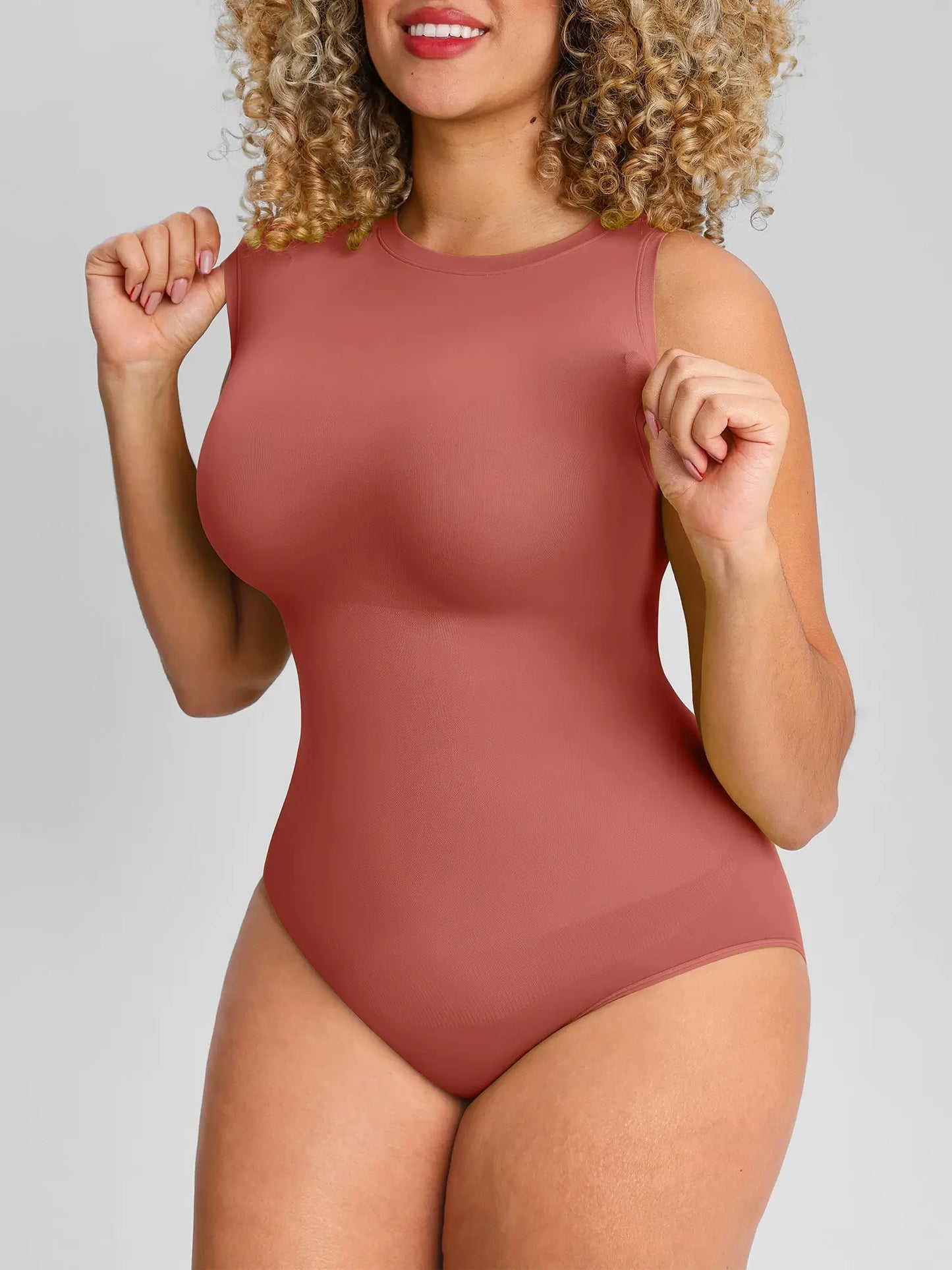🏆LUCKYSONG®  Scoop Neck Buttery Seamless Everyday Bodysuit