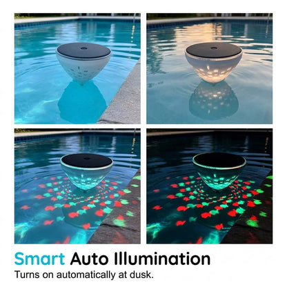 🐟✨𝑺V𝑶ZK® Solar Floating Pool Light with Magical Fish Projection 🌊💡