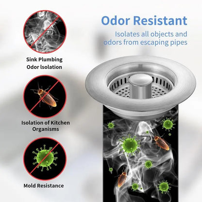 🔥IEY® 3 in 1 Kitchen Sink Drain Strainer Kitchen Gadgets🔥