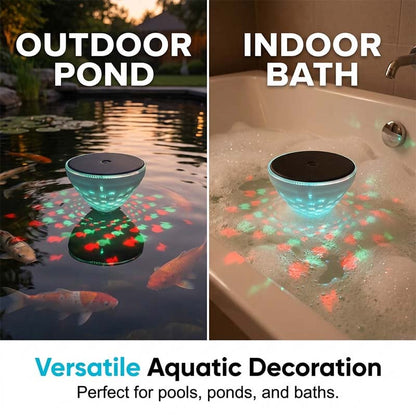 🐟✨𝑺V𝑶ZK® Solar Floating Pool Light with Magical Fish Projection 🌊💡