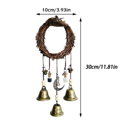 🧙‍♀️🔔𝑺V𝑶ZK® Handmade Witch Bells for Home Protection