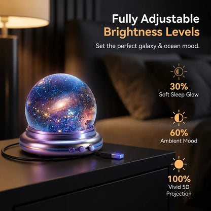 Billhol® Smart Dynamic 5D Galaxy & Ocean Atmosphere Projector Night Light™