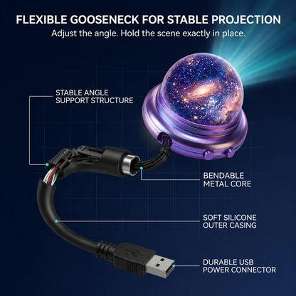 Billhol® Smart Dynamic 5D Galaxy & Ocean Atmosphere Projector Night Light™
