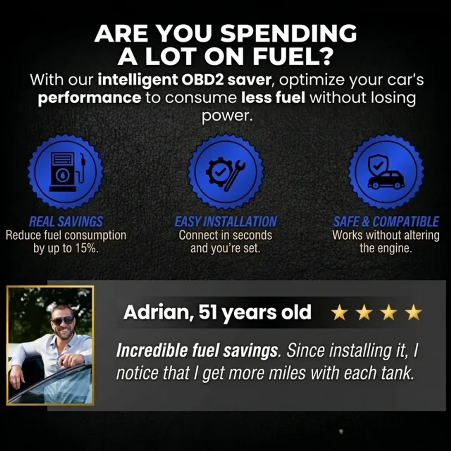 REBYIPO® Plug-and-Play Fuel Saver: Drive Further, Improve Fuel Efficiency