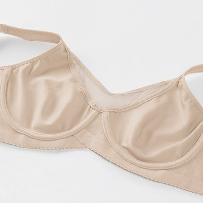 🏆LUCKYSONG® Last Day Special Price💐Women's Elegant Sheer Full Coverage Plus Size Bra - Black